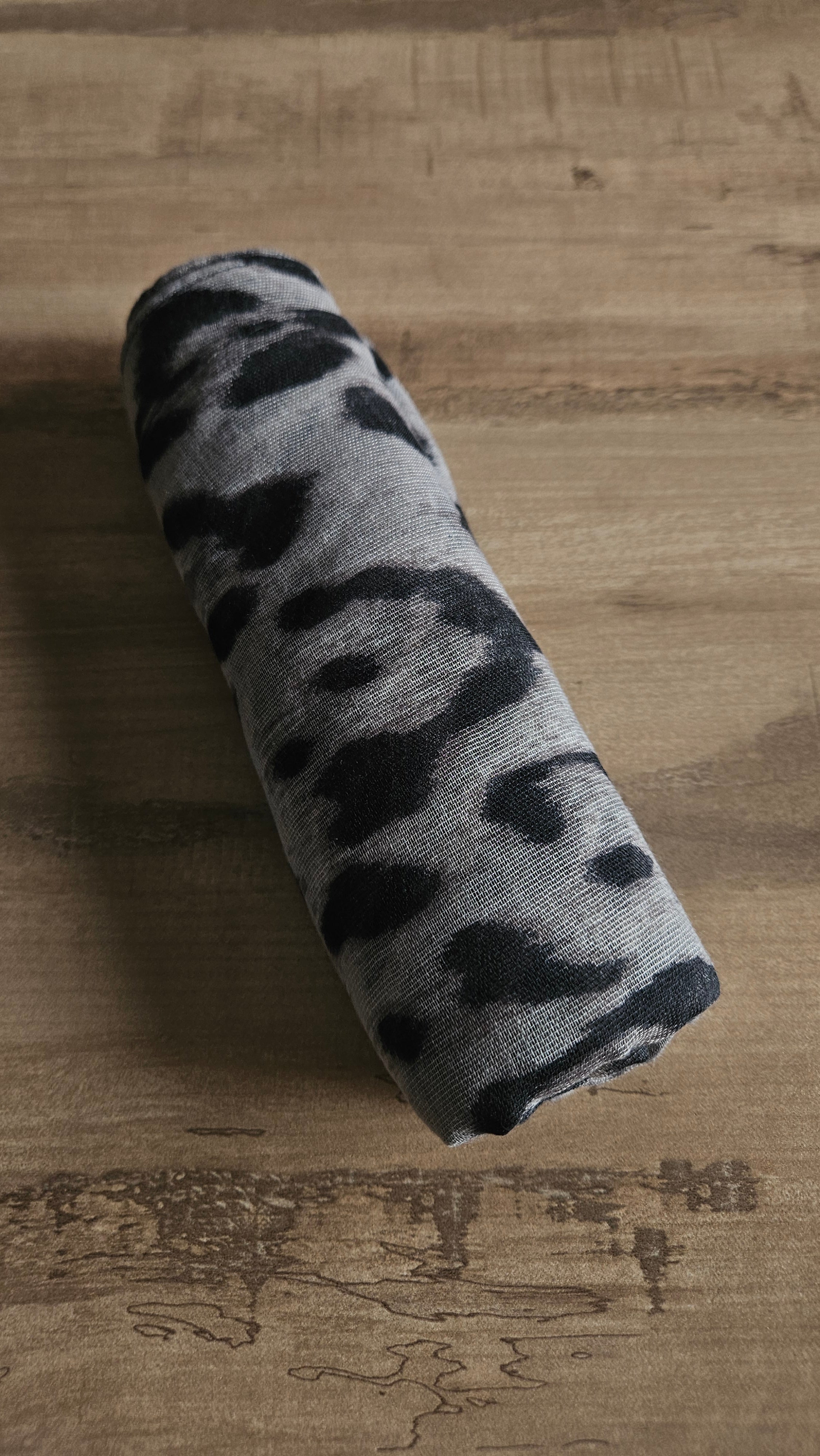 Printed Modal - Snowy Leopard