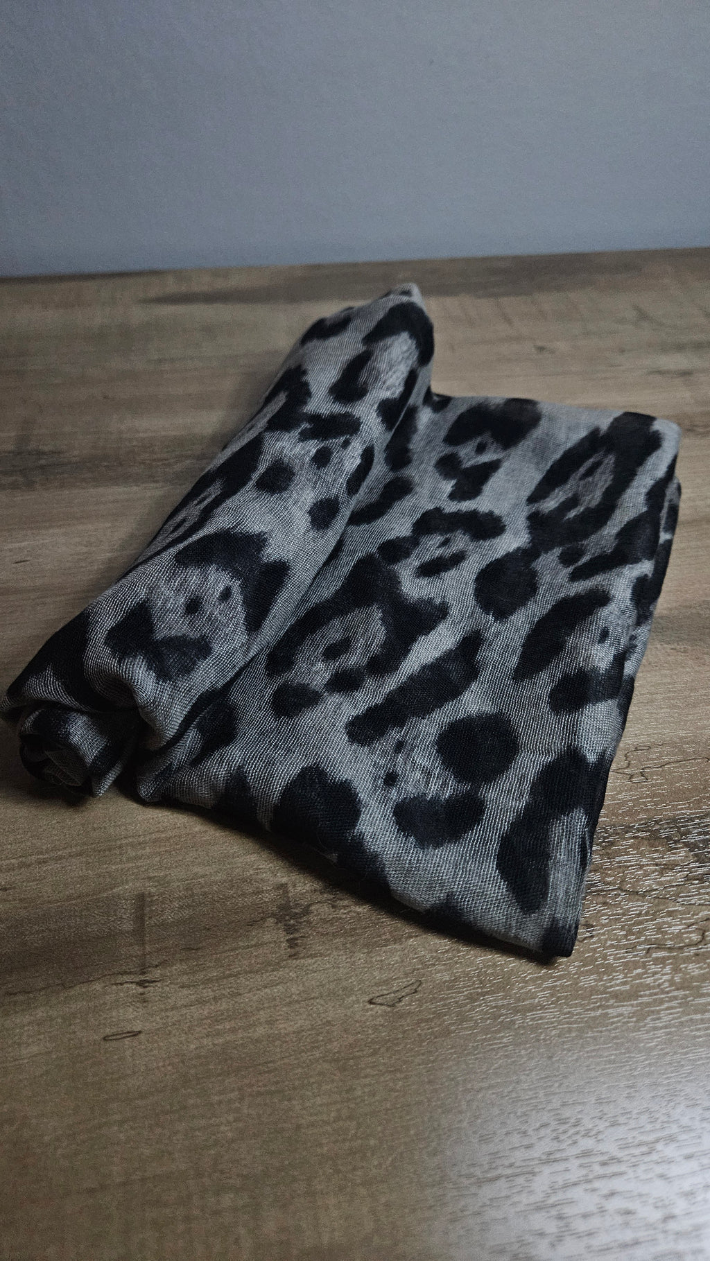 Printed Modal - Snowy Leopard