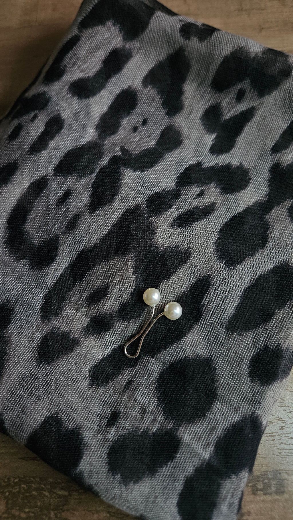 Printed Modal - Snowy Leopard