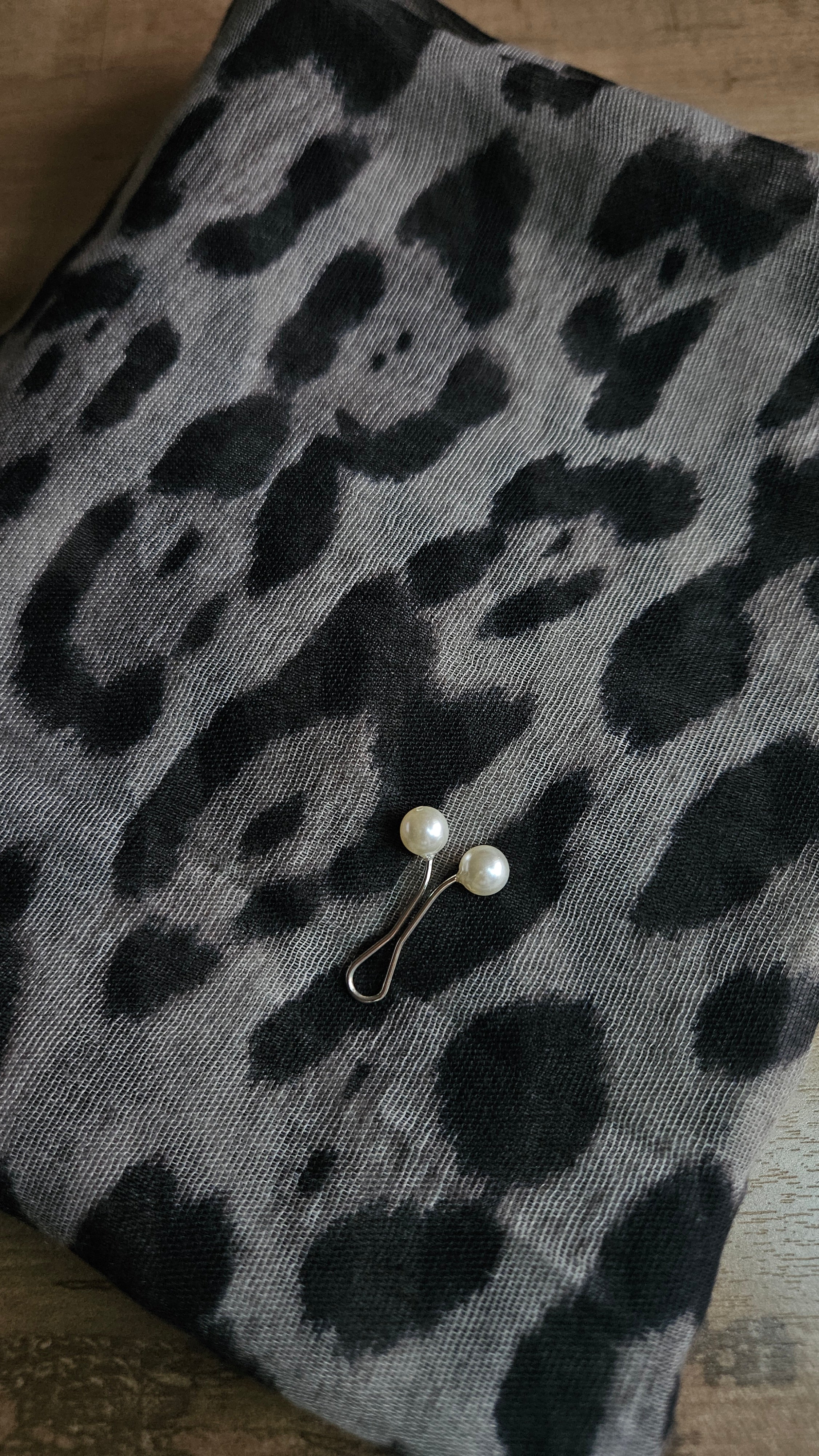 Printed Modal - Snowy Leopard